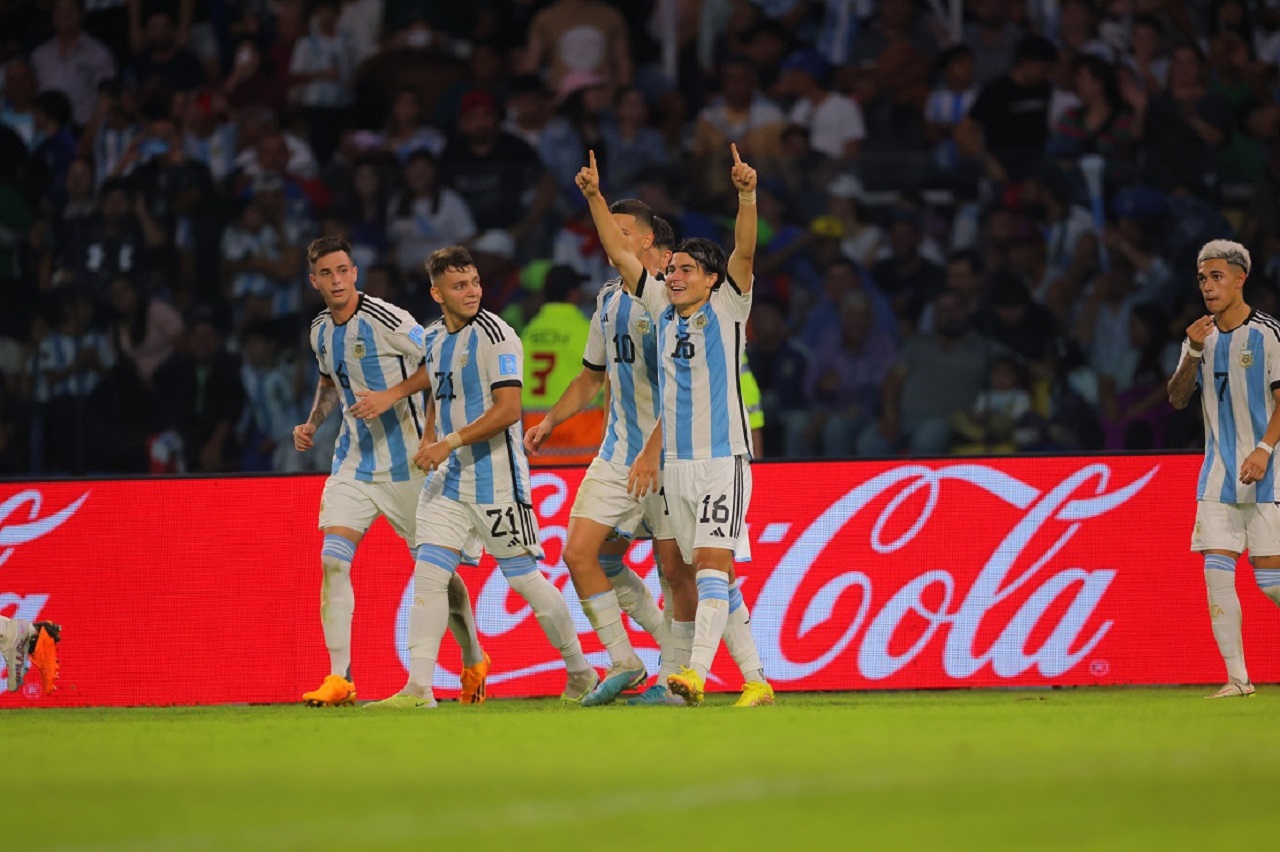Sub-20: Argentina gano tranquilo a Guatemala y esta en octavos