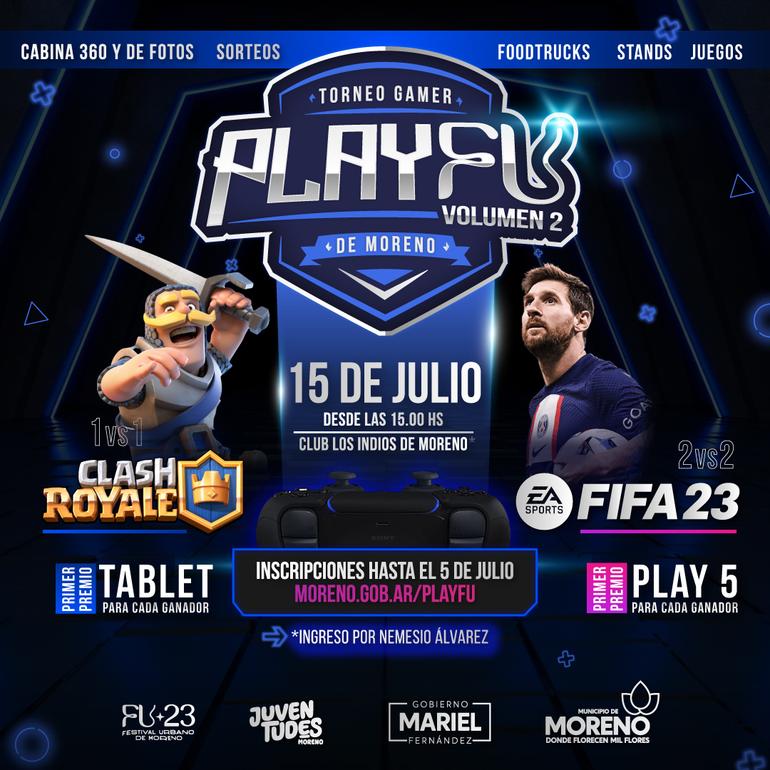 Llega una nueva edición de PLAY FU, el torneo gamer de Moreno