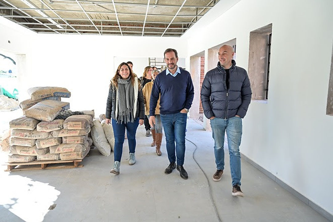 Nuevo Centro Comunitario: Ariel Sujarchuk supervisó la obra de construcción en el barrio La Chechela de Belén de Escobar