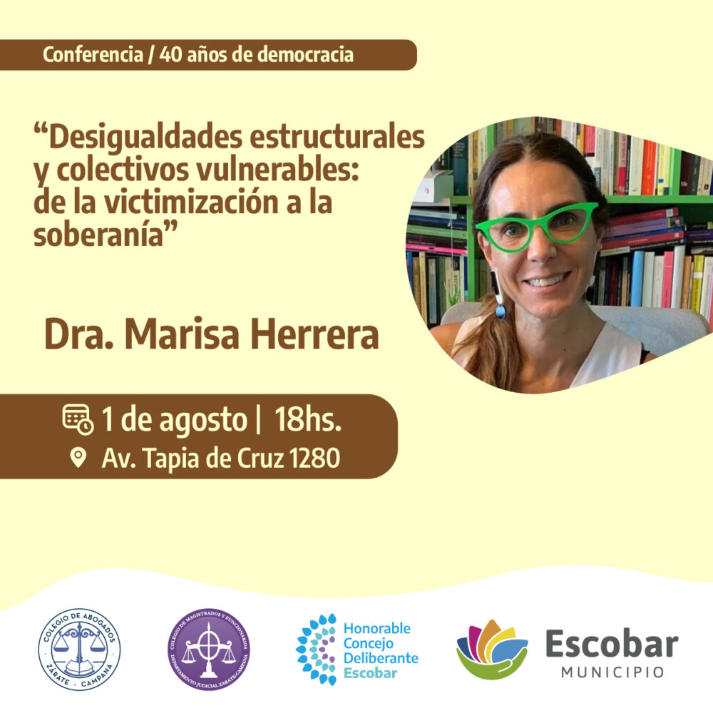 Conferencia en el HCD de Escobar “Desigualdades estructurales y colectivos vulnerables