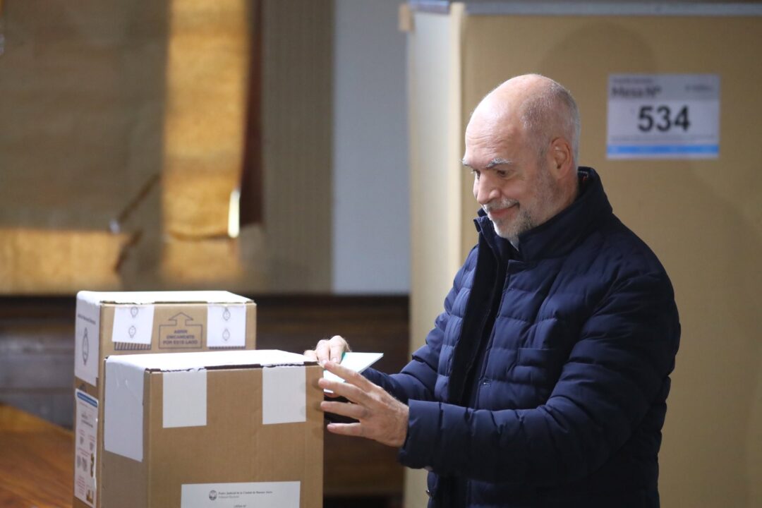 Votó Rodríguez Larreta “”Le pido a la gente que vote en paz y por la paz”