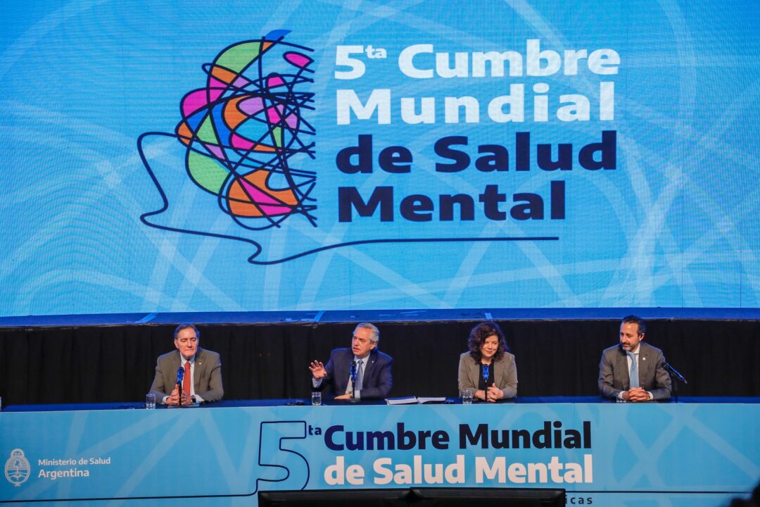 El presidente encabezó la apertura de la 5° Cumbre Mundial de Salud Mental