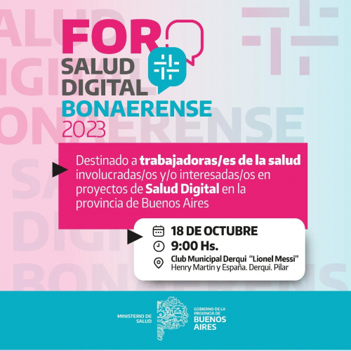 Pilar: Primer Foro de Salud Digital Bonaerense