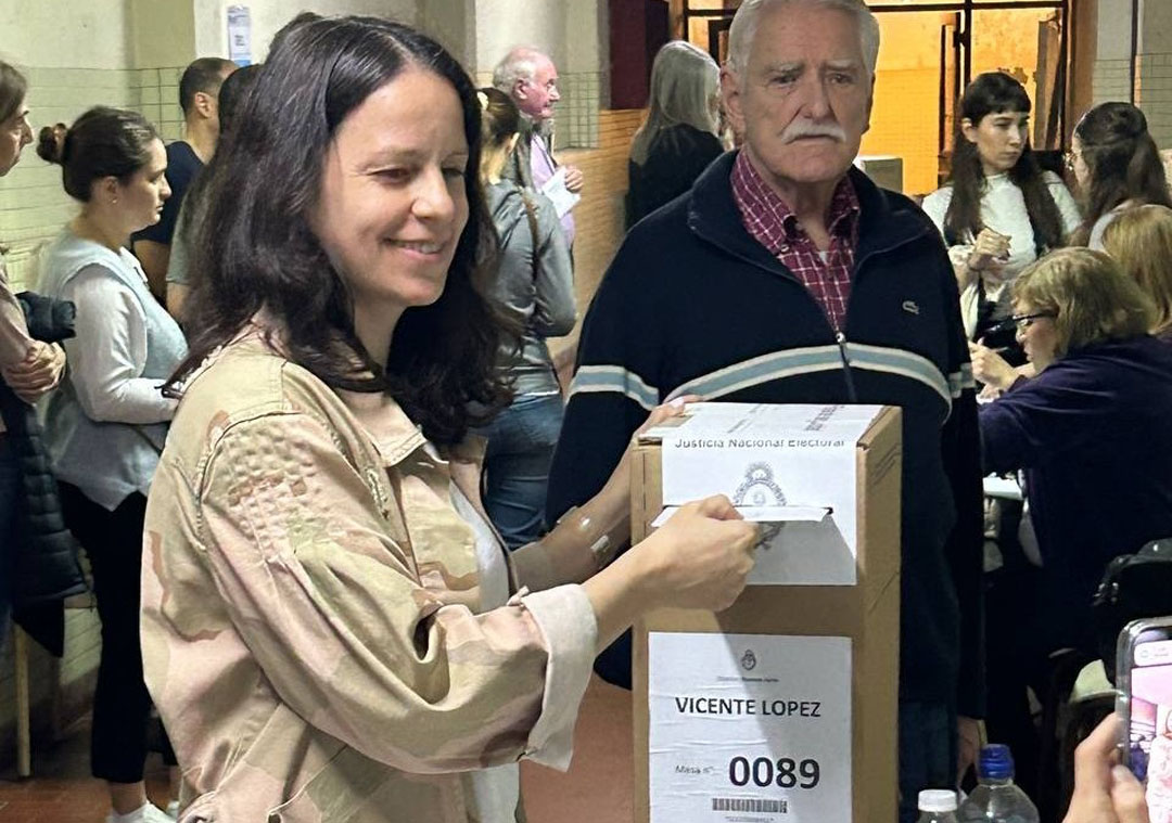 Soledad Martínez votó en Olivos