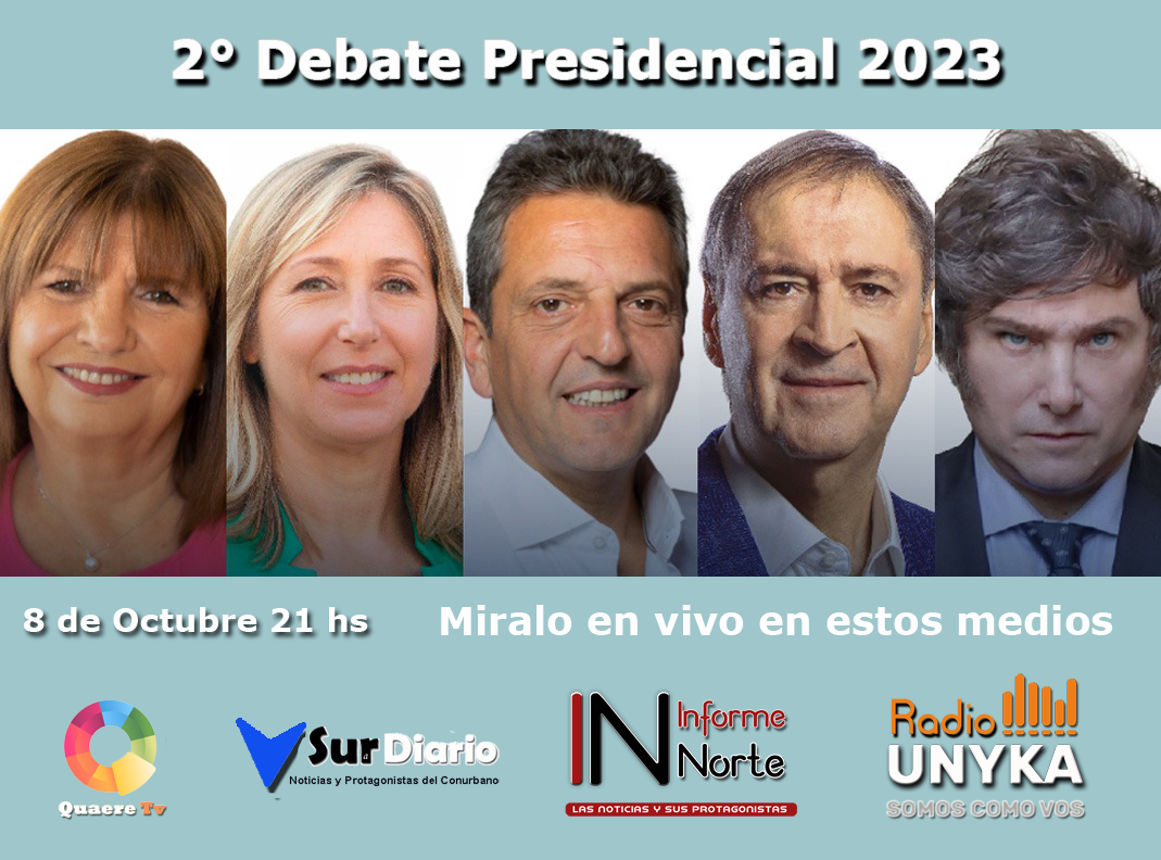 LLega el 2° Debate presidencial: los cinco candidatos se preparan para el nuevo cruce