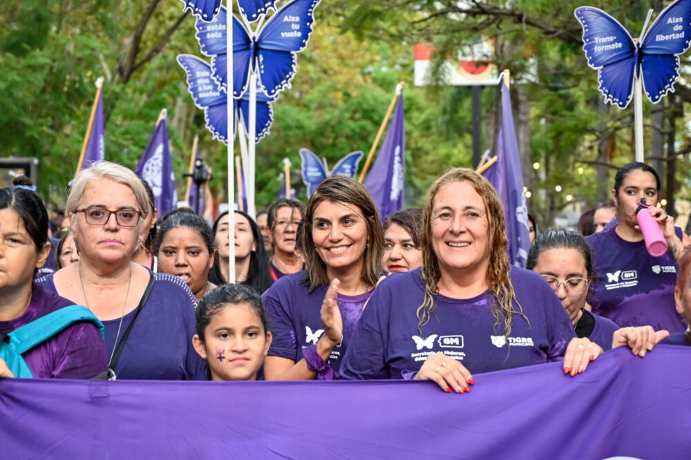8M: El Día Internacional de la Mujer se conmemoró en el Municipio de Tigre con una marcha multitudinaria