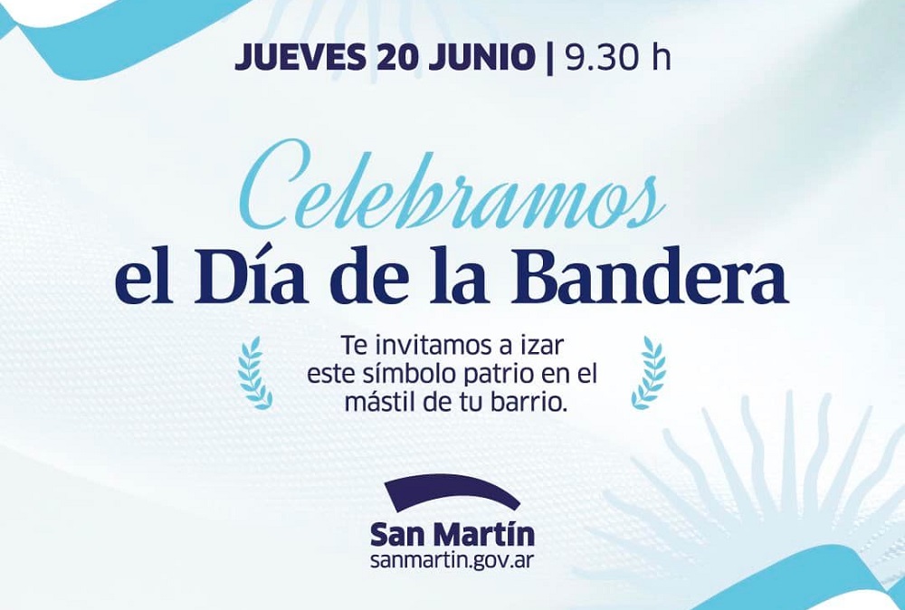San Martín celebrara la Bandera en las plazas del municipio