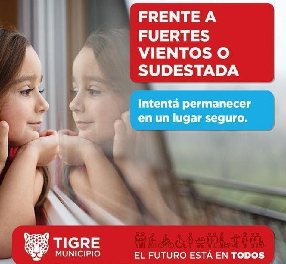 El municipio de Tigre “Alerta” por crecida del Río de la Plata