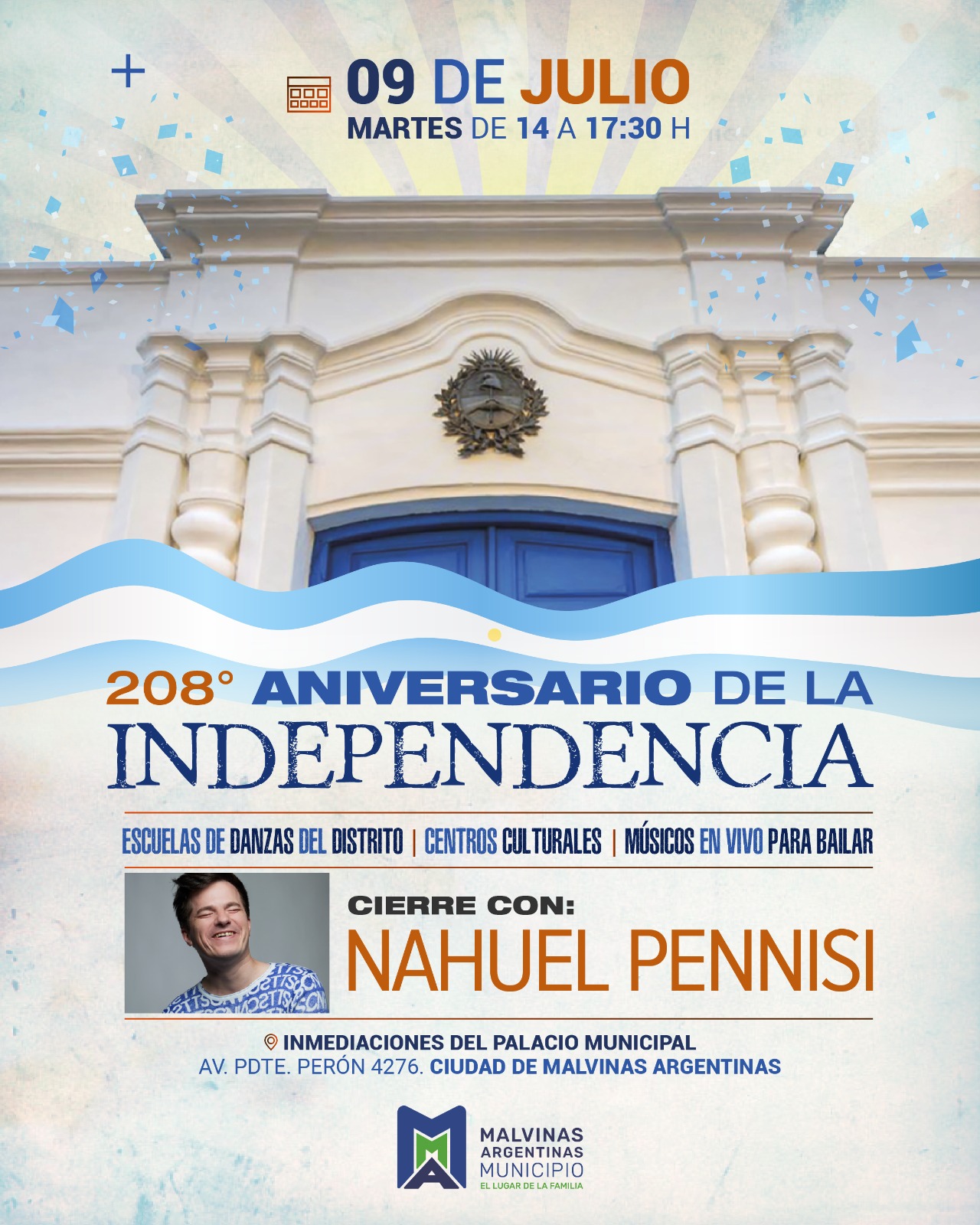 Malvinas Argentinas celebra un nuevo aniversario de la Independencia
