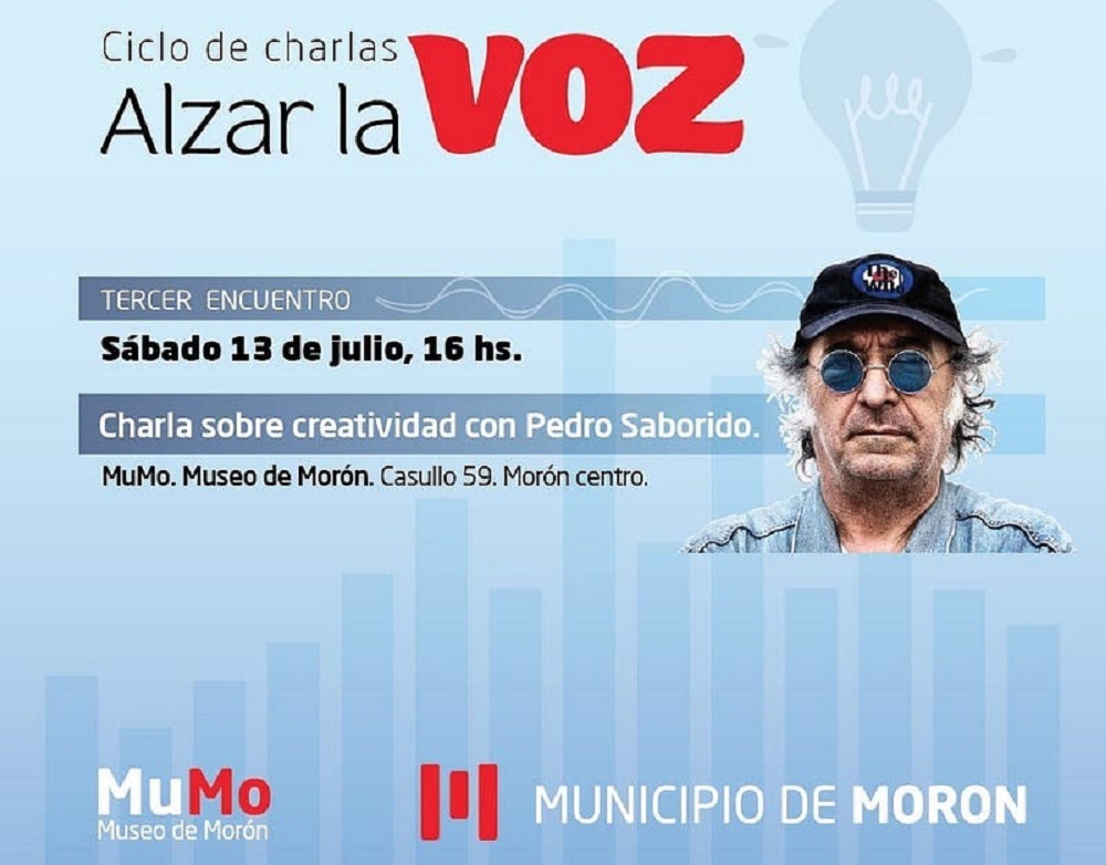 Pedro Saborido brindará una charla en Morón