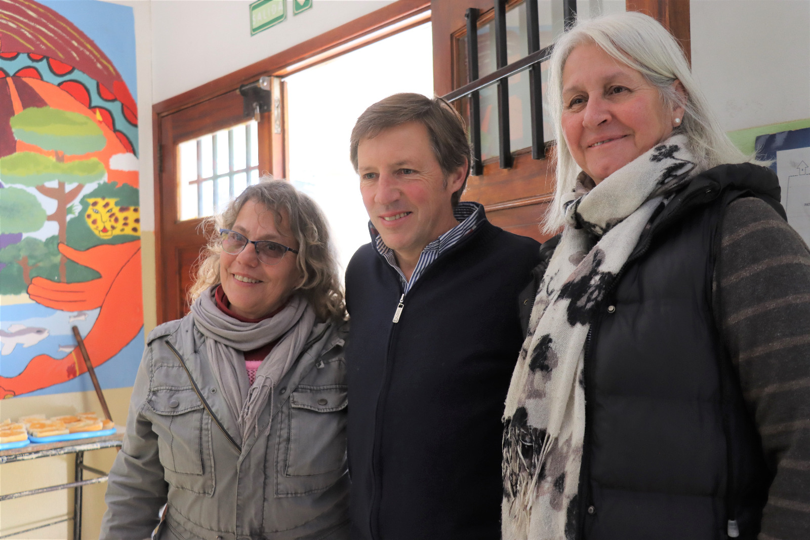 Jaime Méndez recorrió una obra en la EES N°18 de Mattaldi