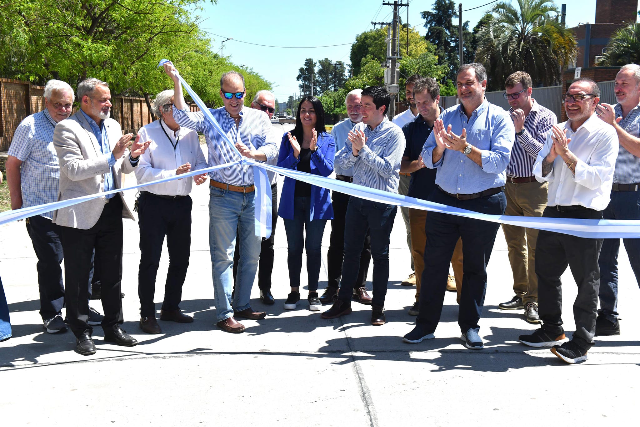 Nardini inauguró dos obras articuladas con el sector privado