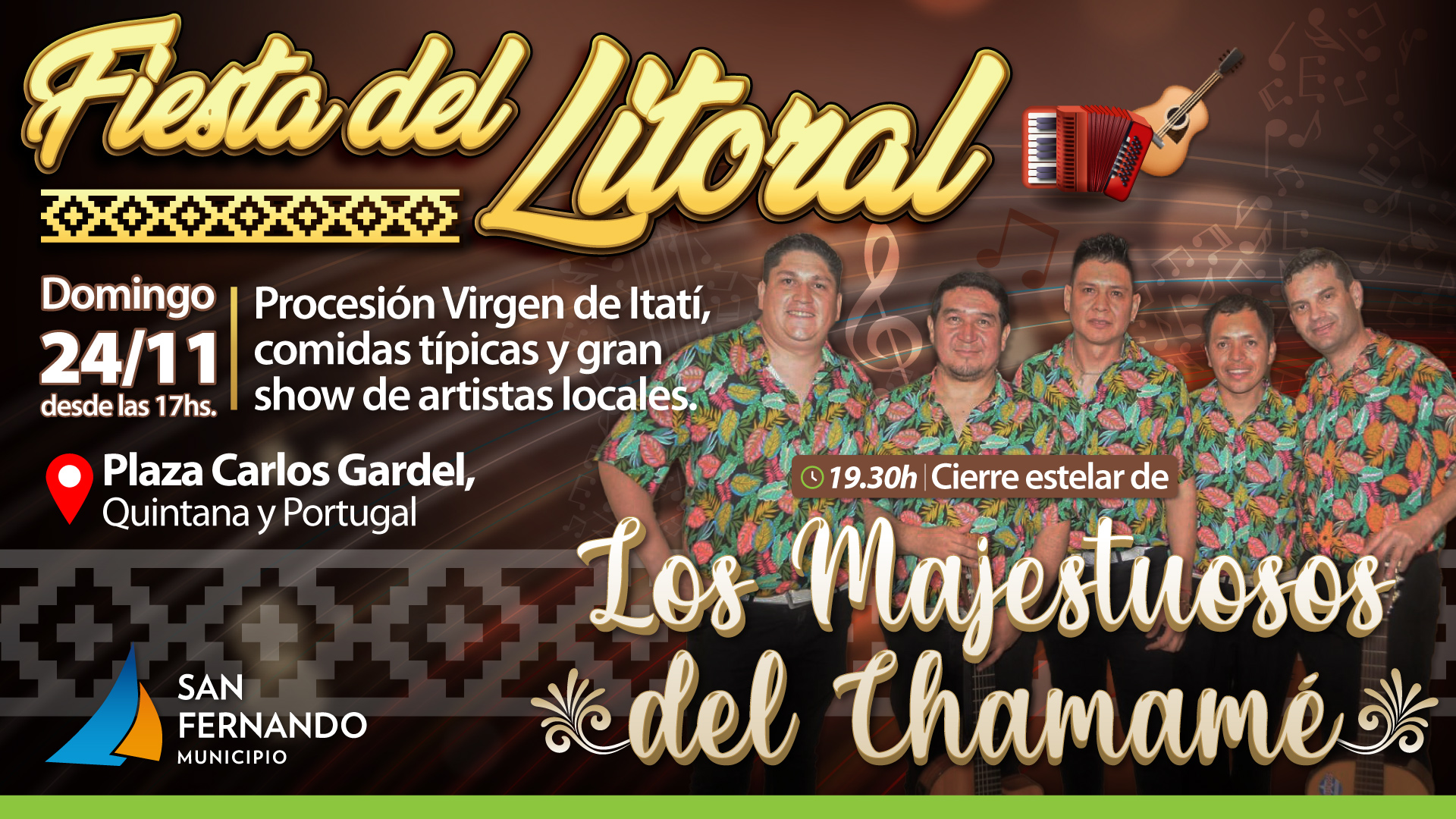 Este domingo San Fernando tendrá una nueva edición de la Fiesta del Litoral