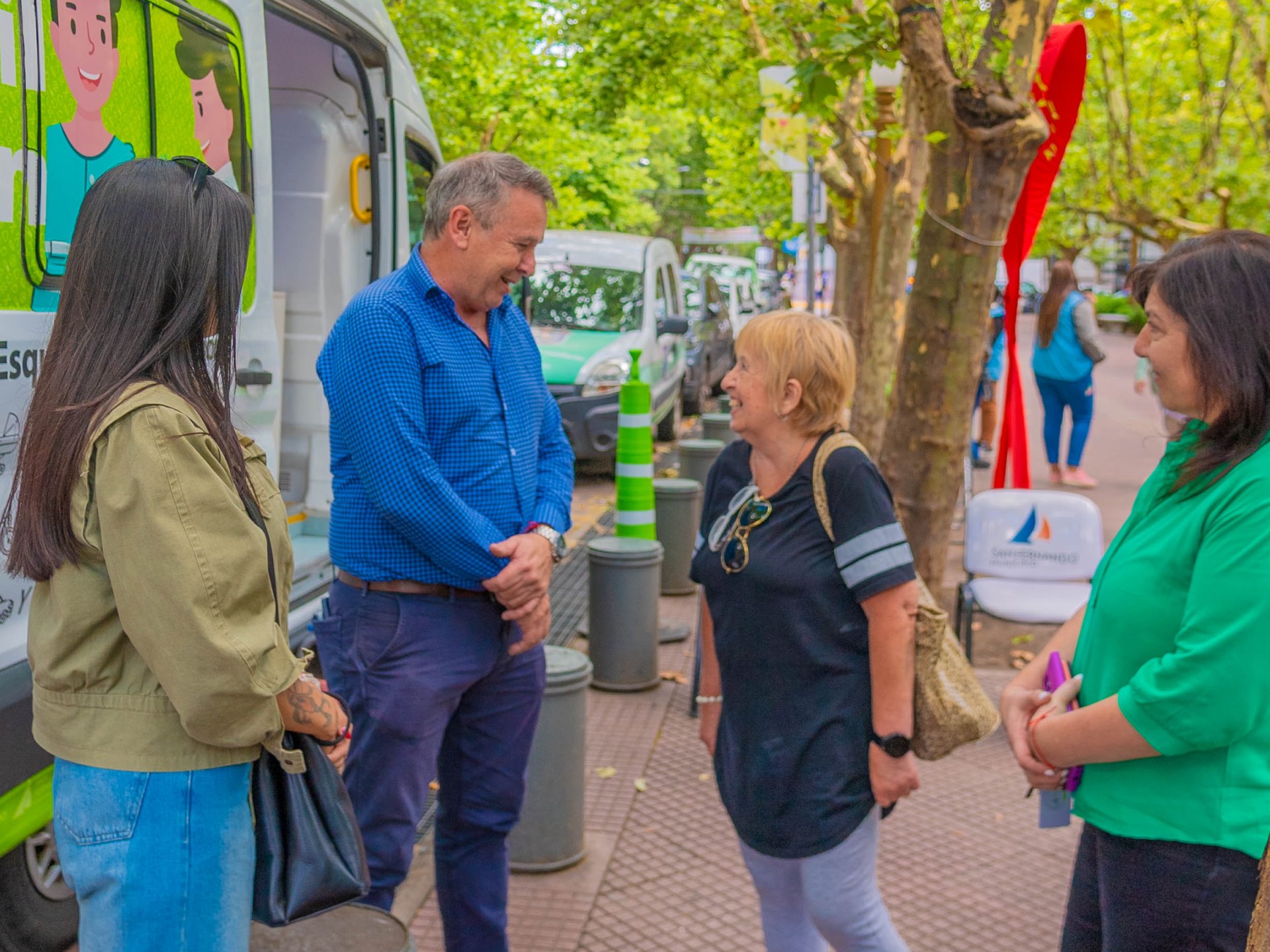 San Fernando realizó controles gratuitos de VIH en la Plaza Mitre