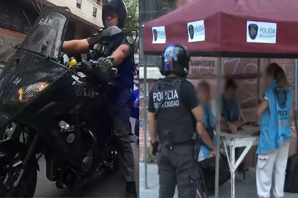Operativo de la Ciudad contra los trapitos en el partido de Boca, cayeron 2 asesinos buscados