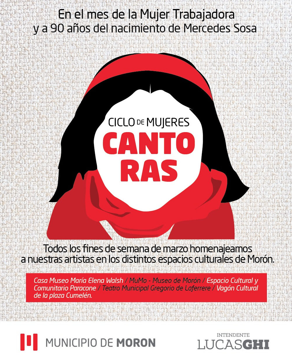 Morón homenajea a las mujeres con el ciclo Cantoras inspirado en Mercedes Sosa