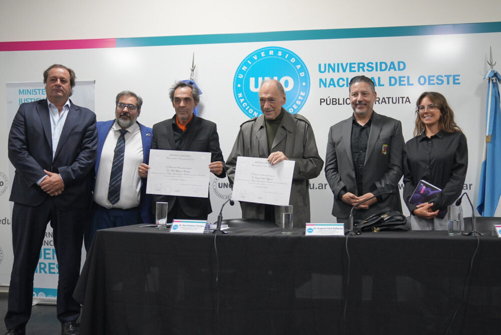 Jornada Académica con Menéndez, Zaffaroni y Ferreyra