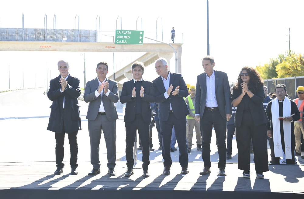 Kicillof inauguró la nueva bajada de la Autopista Buenos Aires – La Plata