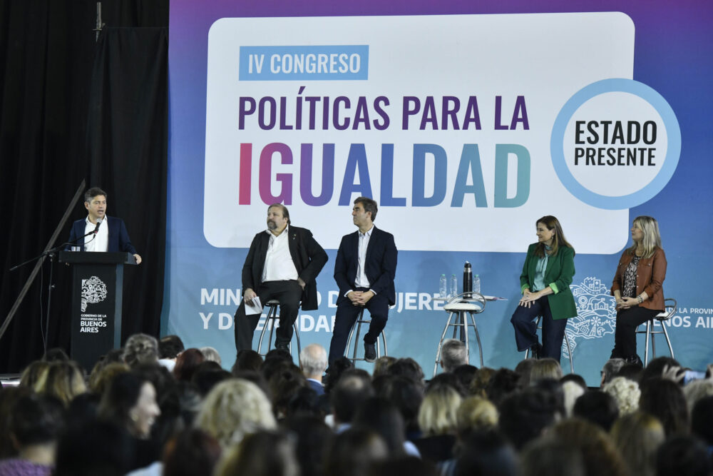 Kicillof y Estela Díaz encabezaron la apertura del IV Congreso “Políticas para la Igualdad”
