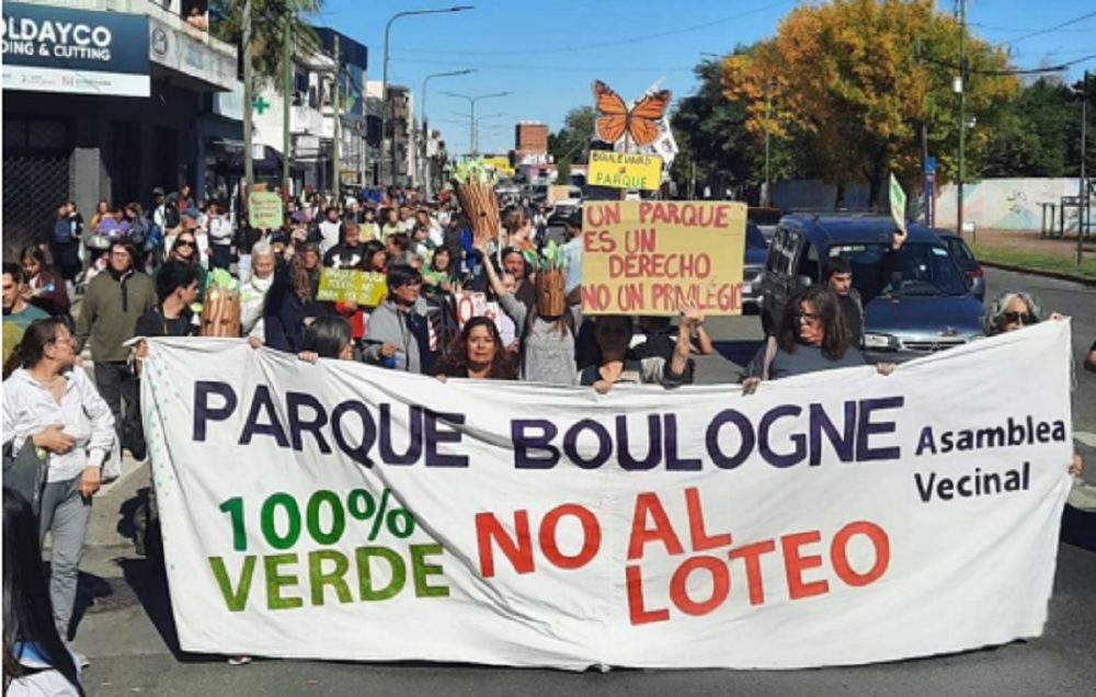 Se realizo la marcha por el Parque Público en Boulogne