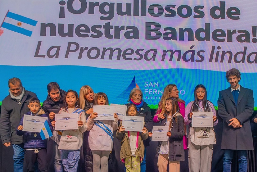 Juan Andreotti tomó la Promesa a la Bandera