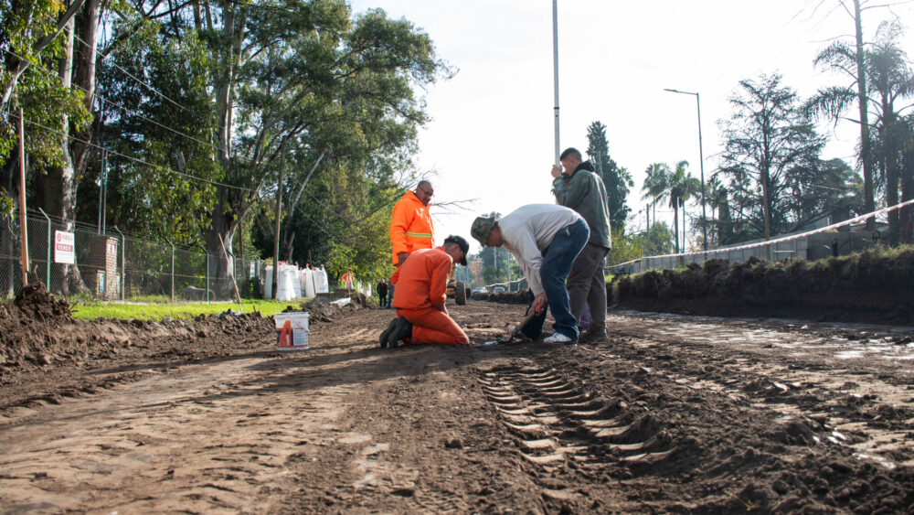 construcción del corredor seguro en Moreno Sur