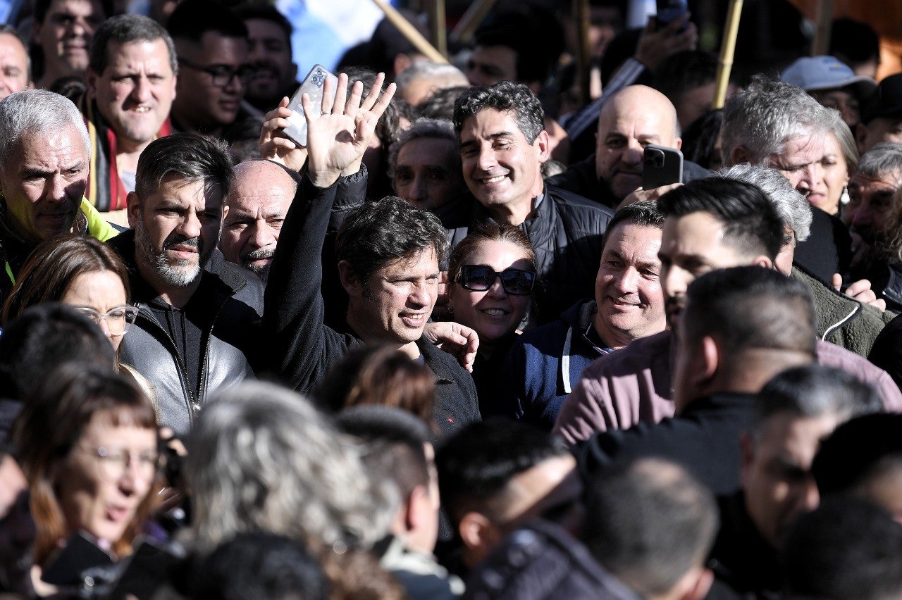 Axel Kicillof participo de la marcha por Cristina