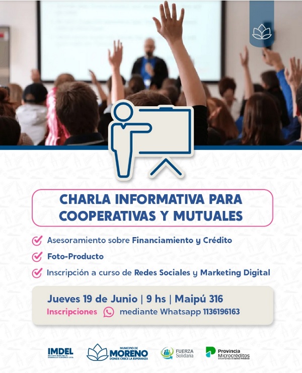 Charla para cooperativas y mutuales