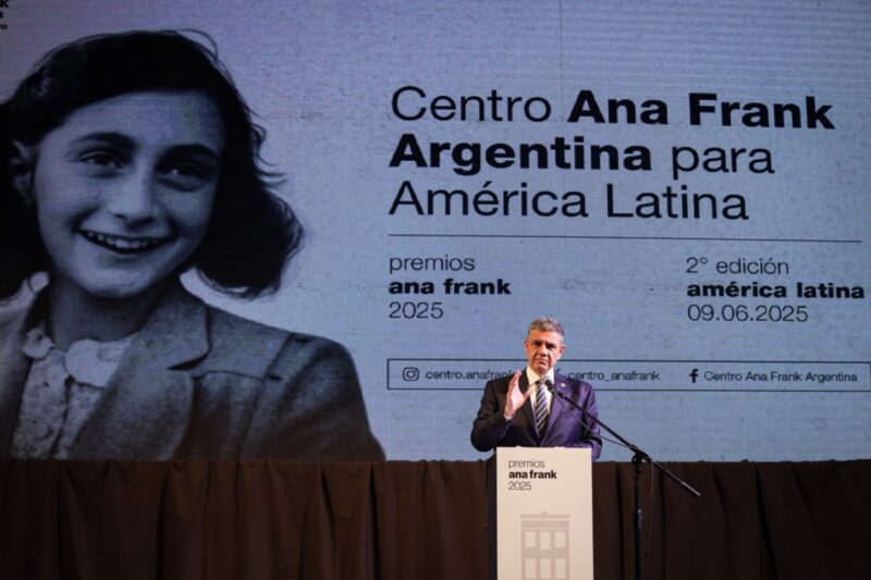 Jorge Macri recibió el Premios Ana Frank