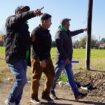 Menéndez nueva obra de asfalto en Merlo