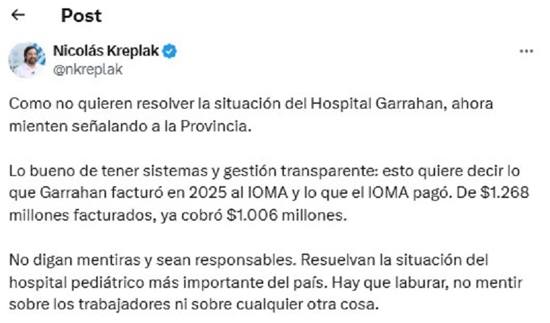gobierno miente deuda de Provincia