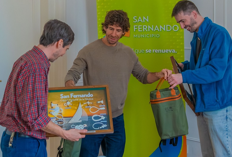 Juan y Eva Andreotti recibieron a investigadores sanfernandinos de la expedición del CONICET