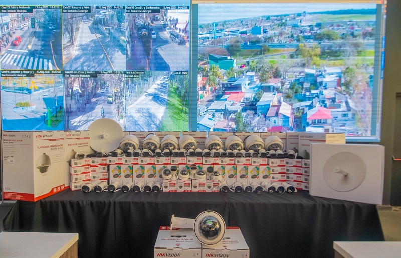 Juan Andreotti anunció la renovación con IA del sistema de cámaras de seguridad