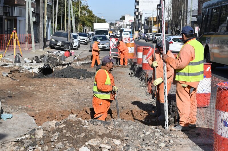 Avanzan las obras de la Av. Juan Manuel de Rosas en San Martín
