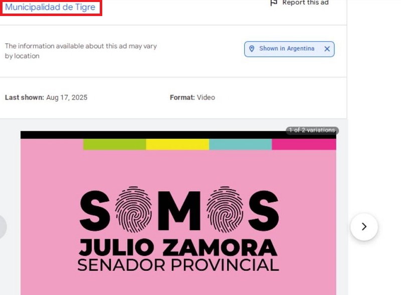 Denuncian al intendente Julio Zamora por el uso de fondos municipales para la campaña