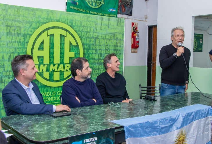 Encuentro de la militancia en San Martín con Sergio Palazzo y Fernando Moreira