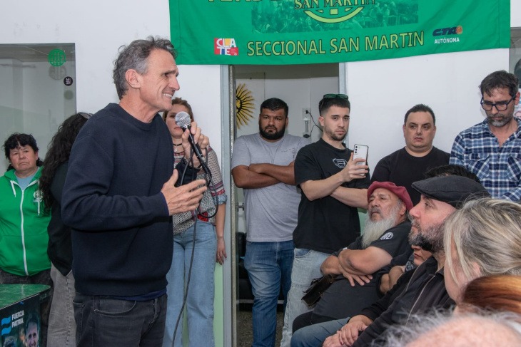 Encuentro de la militancia en San Martín con Sergio Palazzo y Fernando Moreira