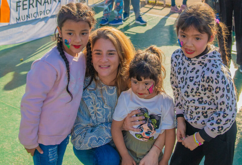 Eva Andreotti acompañó el inicio del "Mes de las Infancias"