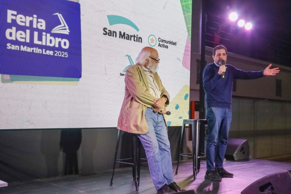 Fernando Moreira inauguró la 4° edición de la Feria del Libro San Martín Lee