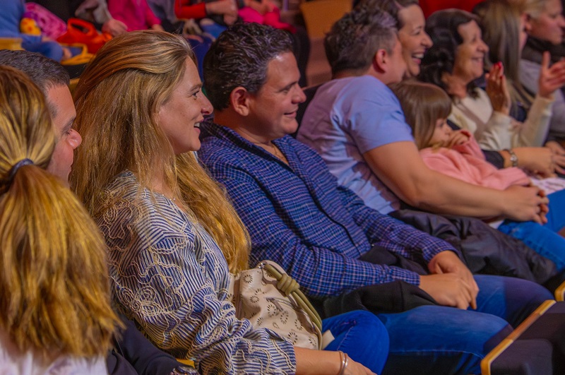 Juan Andreotti acompañó el show final de vacaciones de invierno