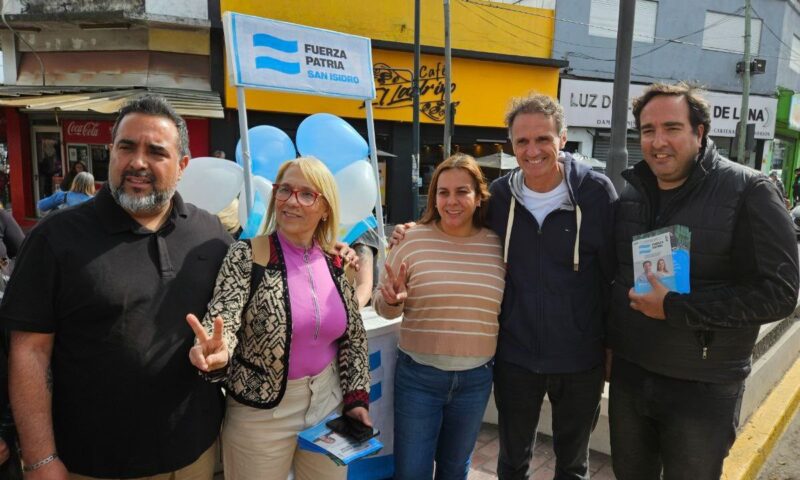 Katopodis recorrió el centro comercial de Boulogne junto a candidatos de Fuerza Patria