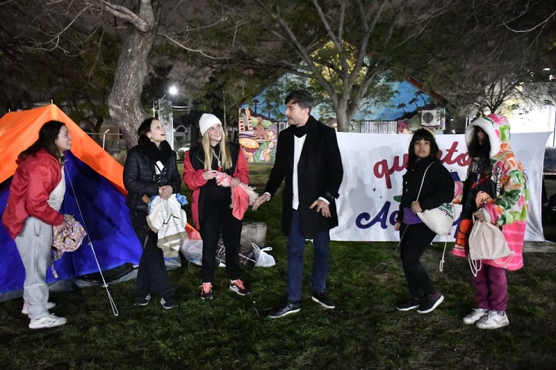 Lucas Ghi participó del lanzamiento de Quinto Acampa