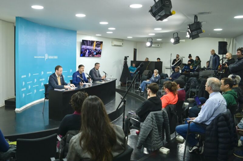Bianco, López y Cuattromo brindaron una conferencia de prensa