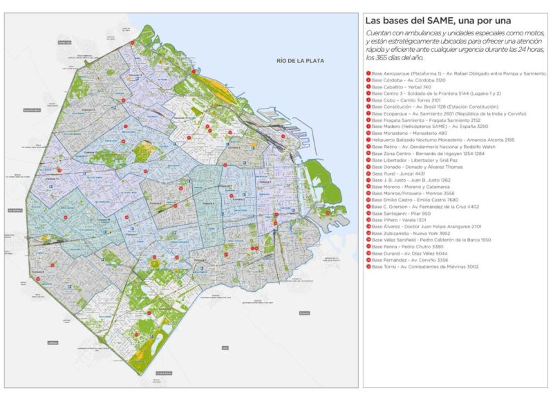 Nueva base operativa del SAME en Once y centro de comando móvil con tecnología inteligente