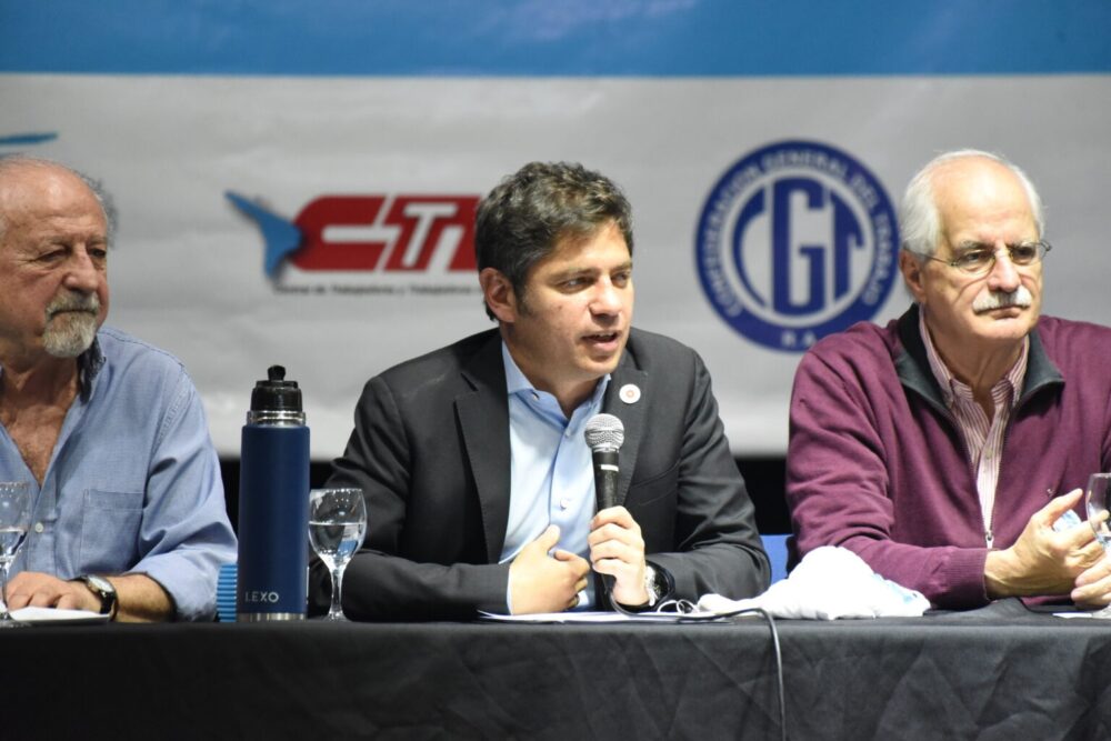 Axel Kicillof con sindicatos “Hay aroma a unidad de los trabajadores y a construcción de futuro”