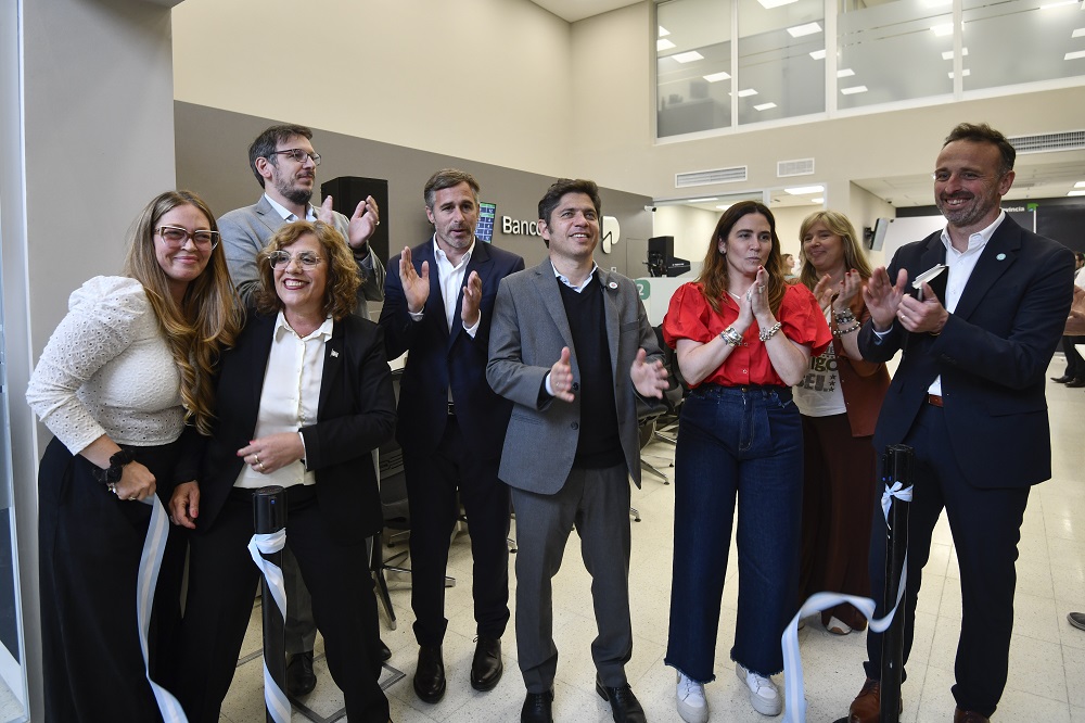 Kicillof inauguró la nueva sucursal del Banco Provincia en el parque industrial de Pilar