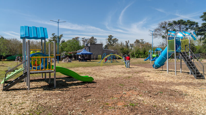 Mariel Fernández inauguró dos nuevas plazas en Cuartel V y La Reja