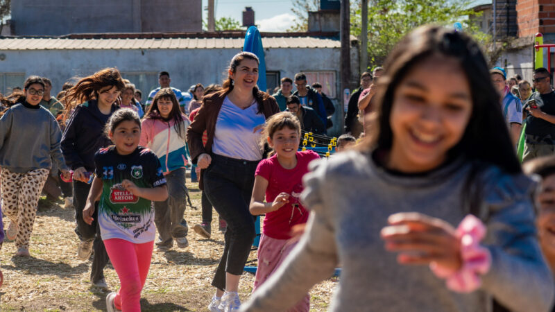 Mariel Fernández inauguró dos nuevas plazas en Cuartel V y La Reja