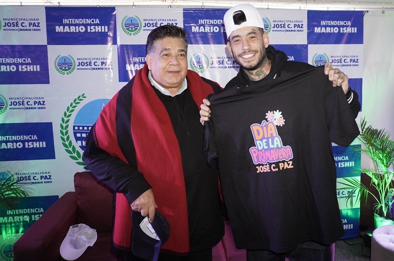 Mario Ishii participo de la masiva convocatoria del festejo por el día de la primavera