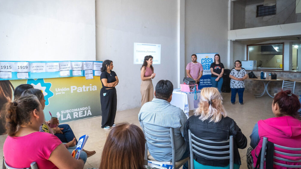 Moreno: Nueva capacitación en Primera Escucha y Prevención de Consumos